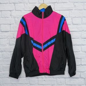Vintage 90’s Color Block Pink & Blue Windbreaker